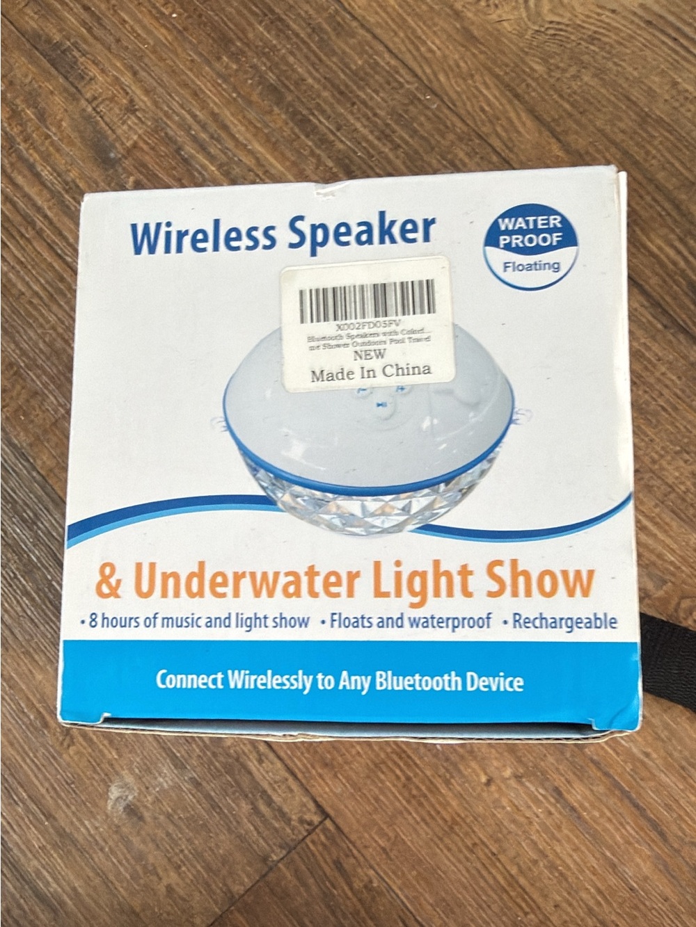 Wireless Swimming Pool Waterproof Floating Speaker with Underwater Light Show
